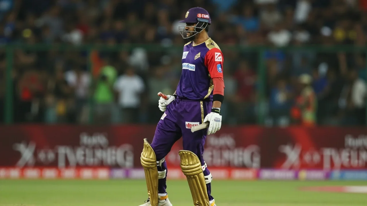 Wide view of an IPL stadium during an evening fixture in late May, with the stands lit and the surface under floodlights